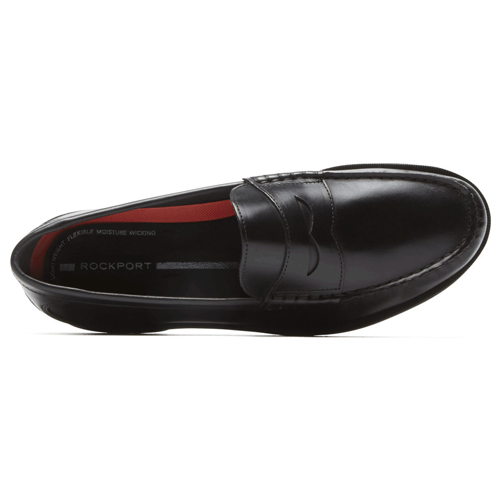 Rockport Mens Loafers Black - Modern Prep Penny - UK 287-VWGTQC